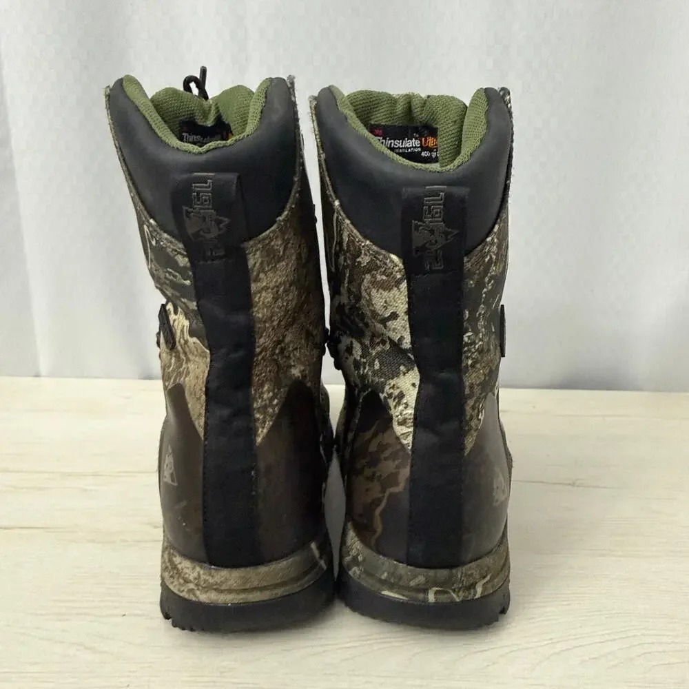 Rocky Boots Mens 9 M Realtree Camo Excape Hunting 400g Insulated Waterproof